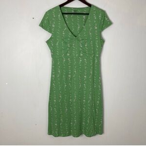 Toad & Co Size Large Organic Cotton and Tencel Blend Casual V Neck Dress